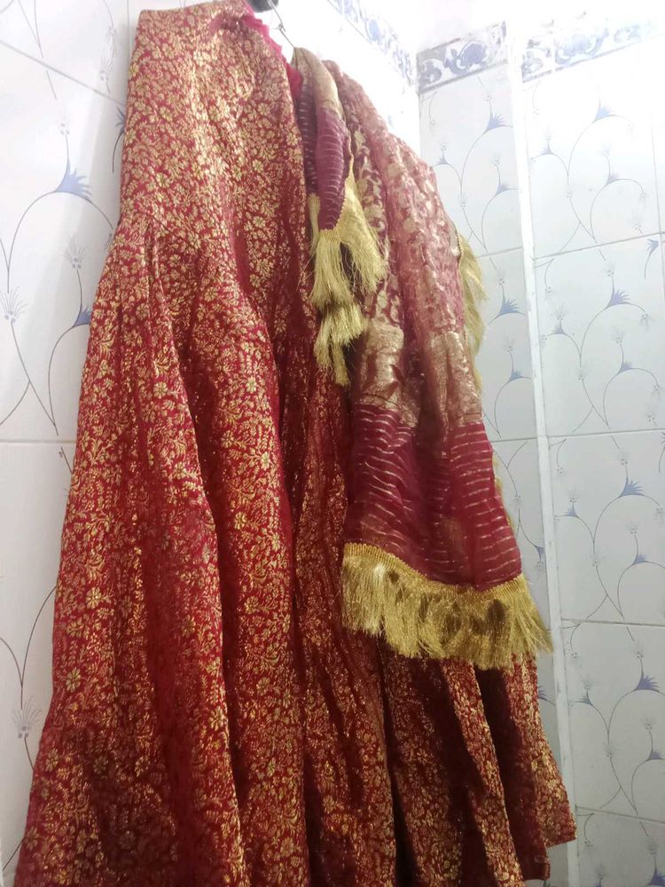 Heavy Banarasi Gharara With Bridal Dupatta