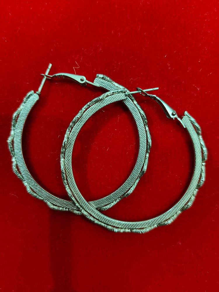 Silver Hoops