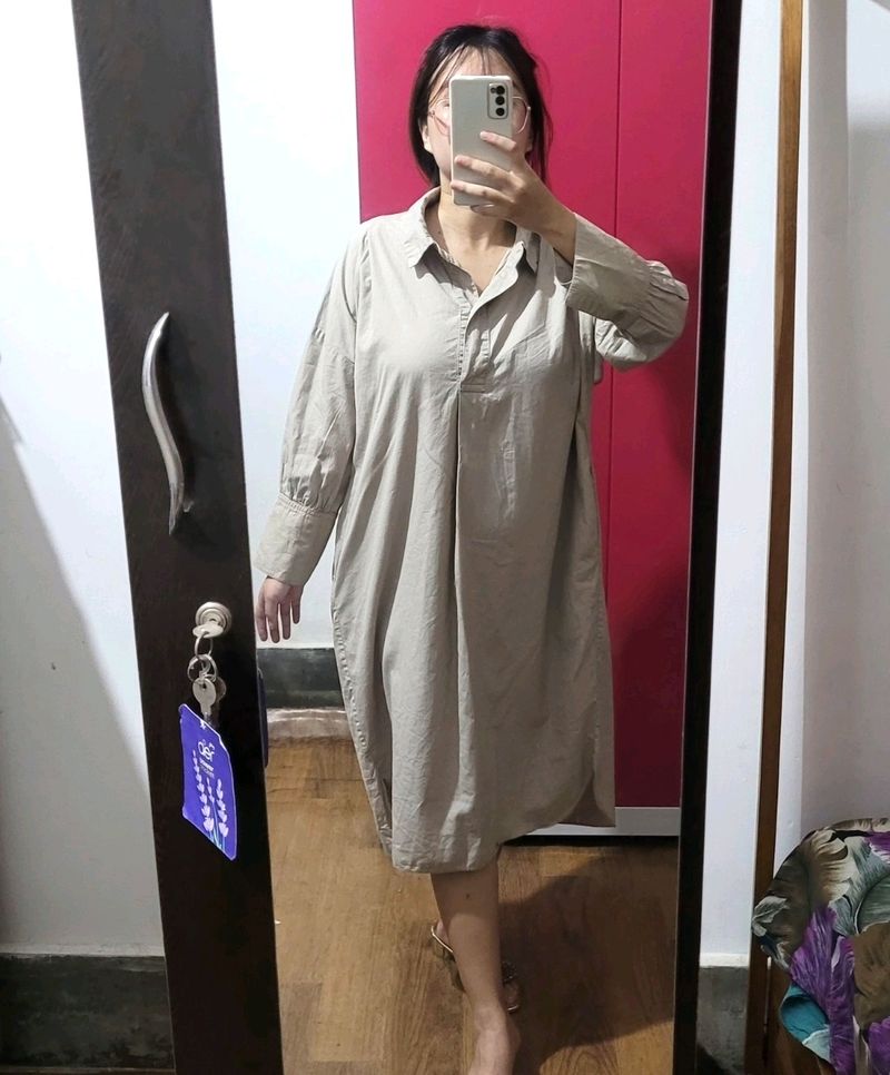 Shirt Dress With Pockets