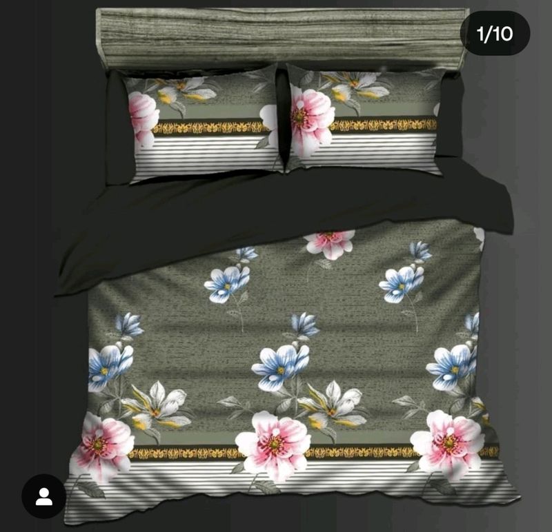 Double Bed Sheet & Pillow Cover