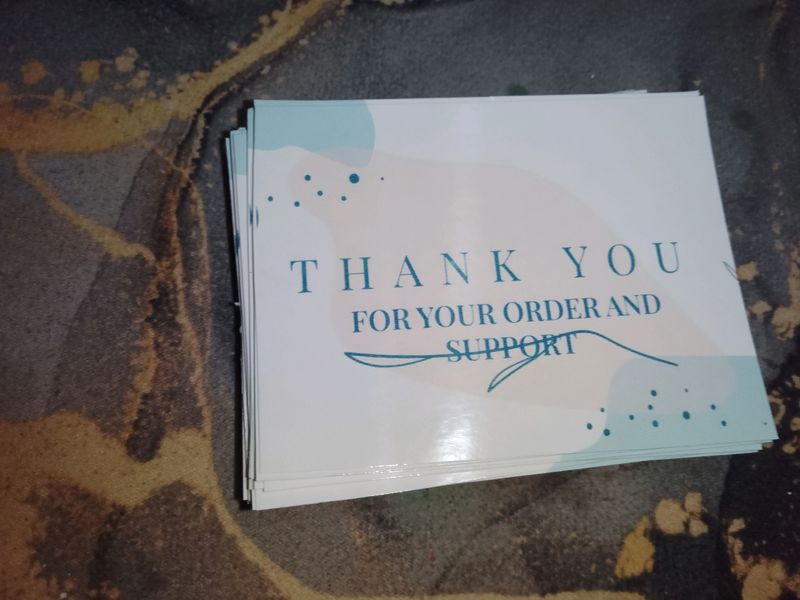 10 piece Of Thank You Card