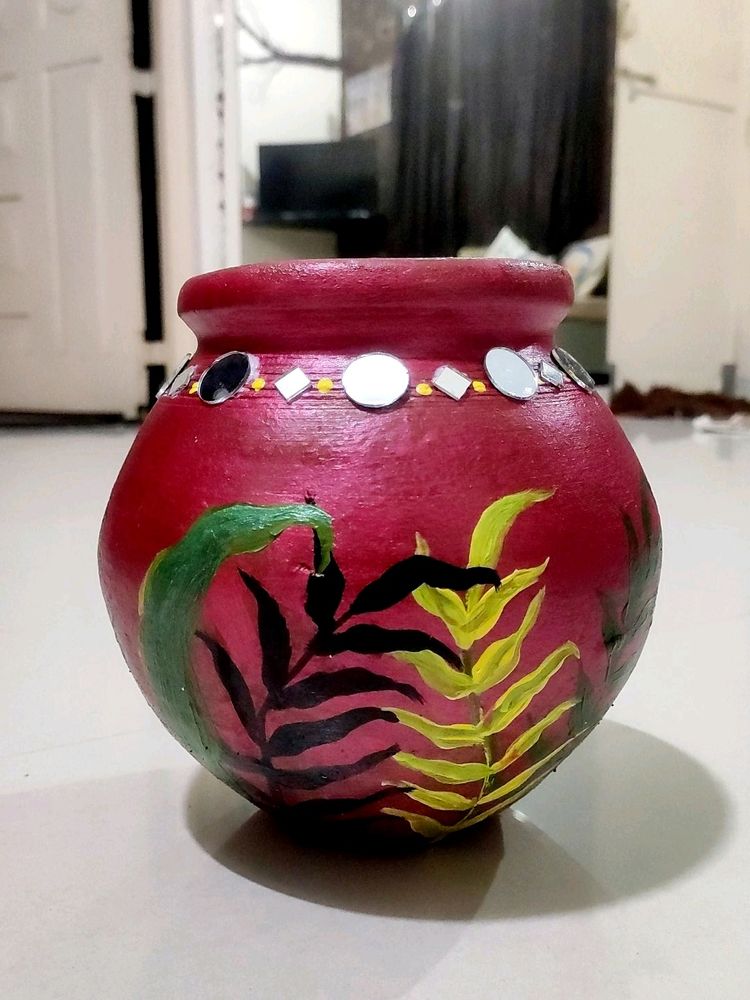 Handmade Self Painted Pot