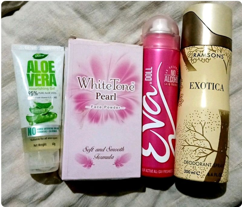 Combo Of Perfumes , Powder, Rose Water, Gel