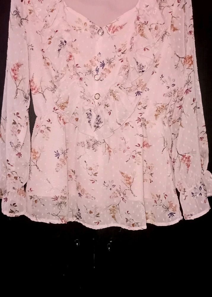 Pink Floral Top 💞