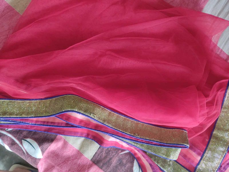 Red Long Dupatta