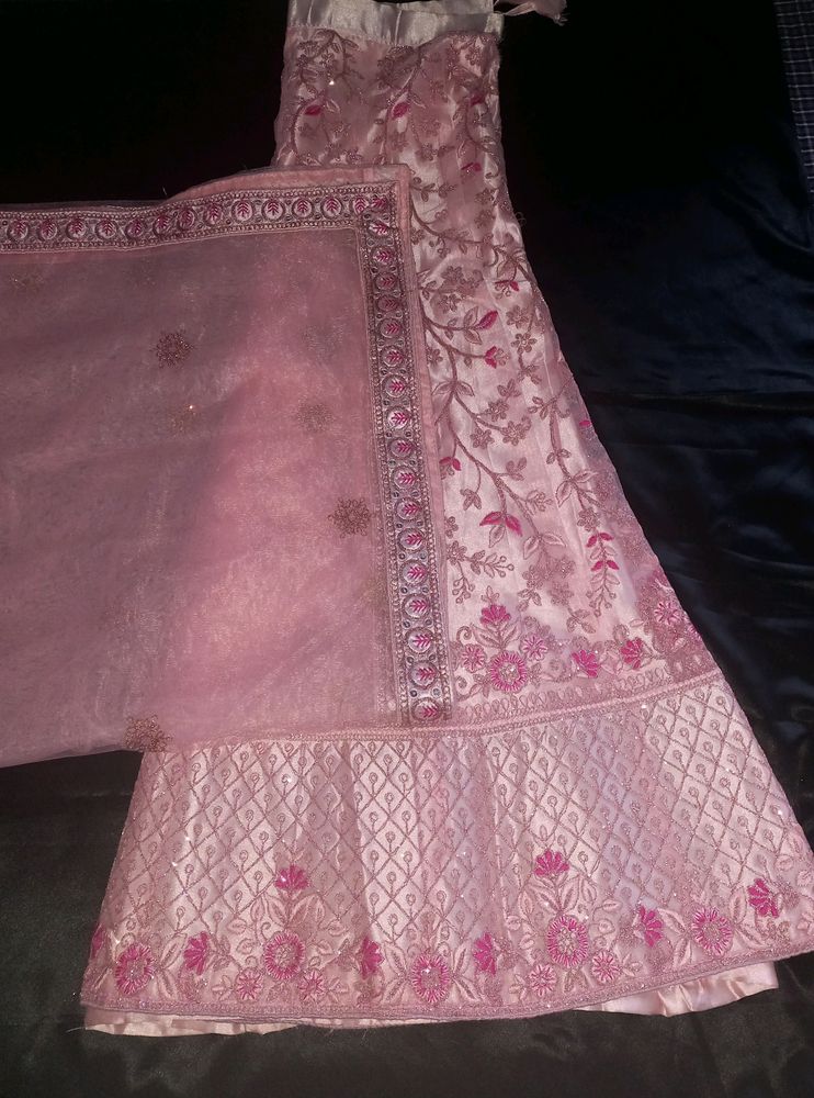 Beautiful Pink Embroidered Lehenga