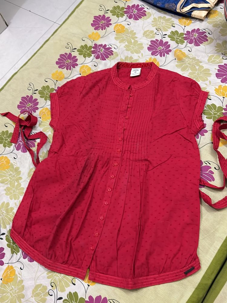 Woodland Red Top/tunic