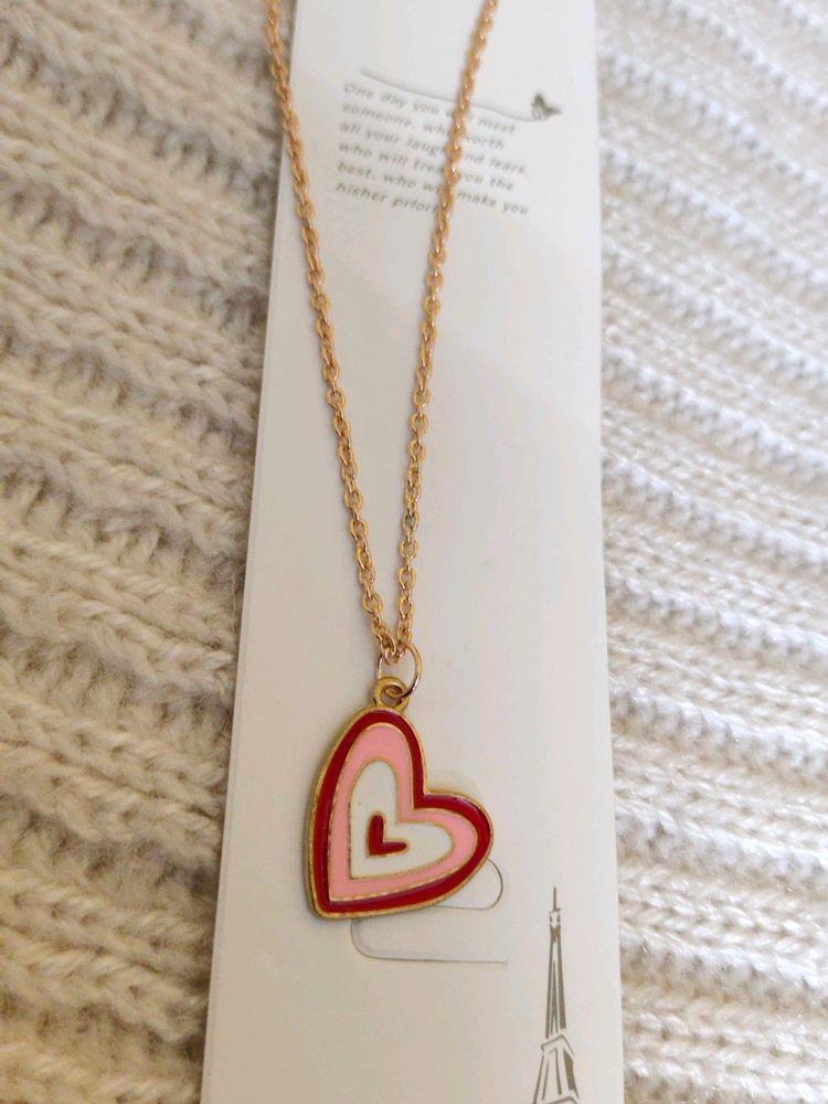 Retro-heart Charm Pendant Neckpiece