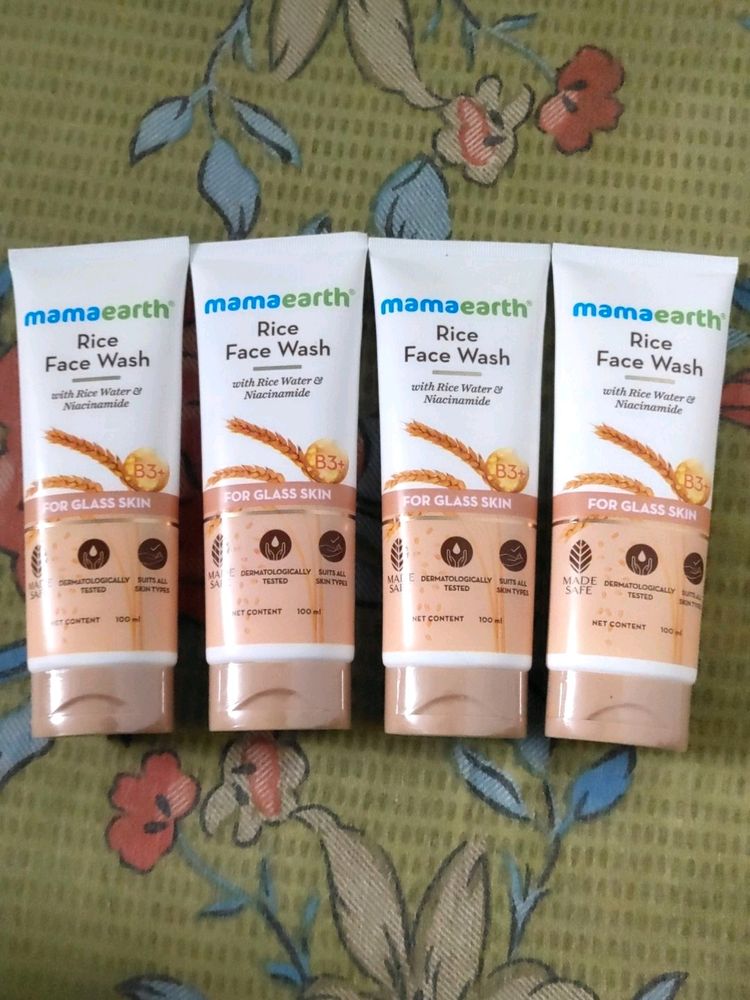 4 Piece Mamaearth Rice Fashwash