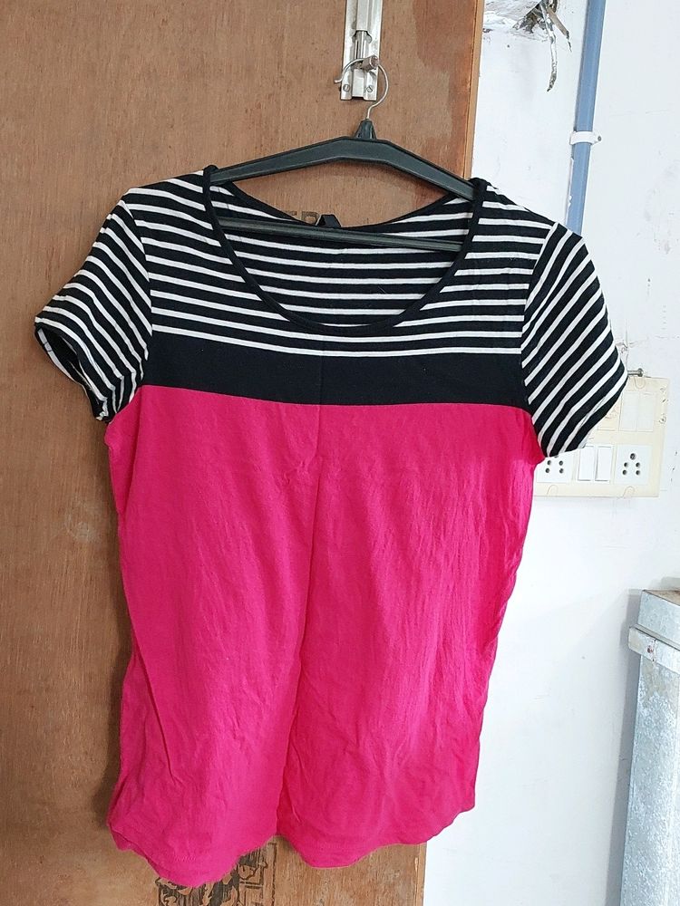 Rose Pink Max Cotton T shirt Like New