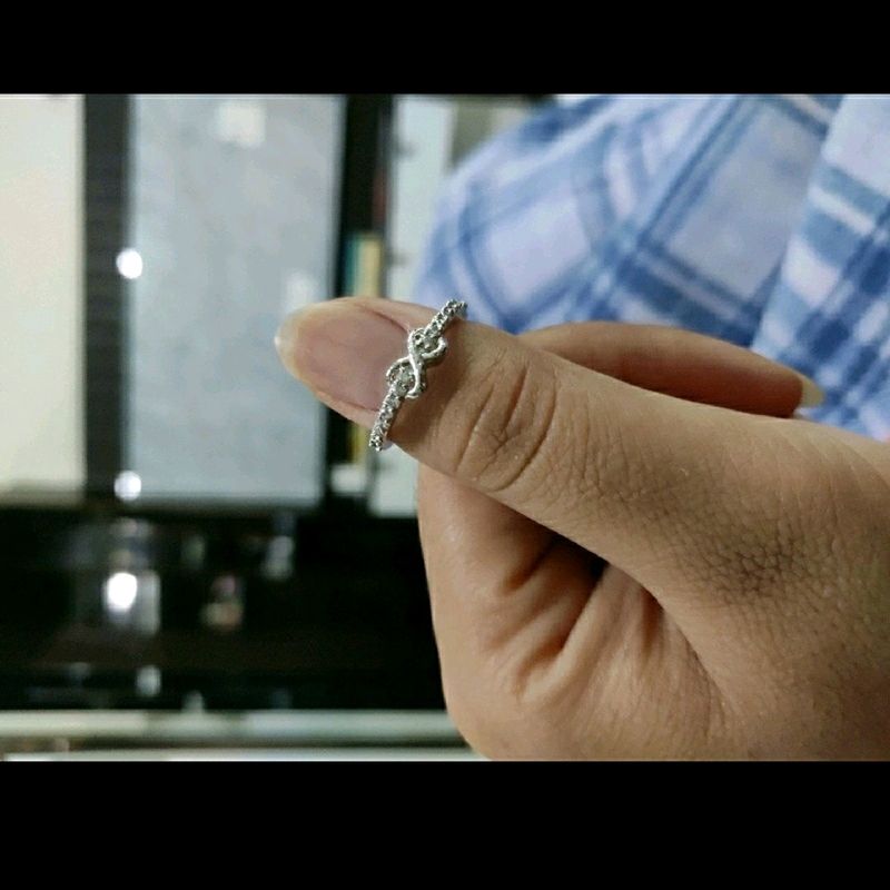 Pure Silver Leaf Heart Cute Ring, 💍😍🤩