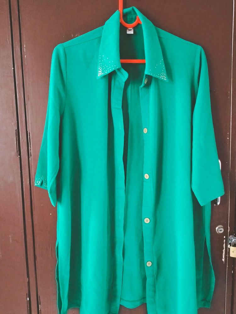 Long Green Beautiful Tunic