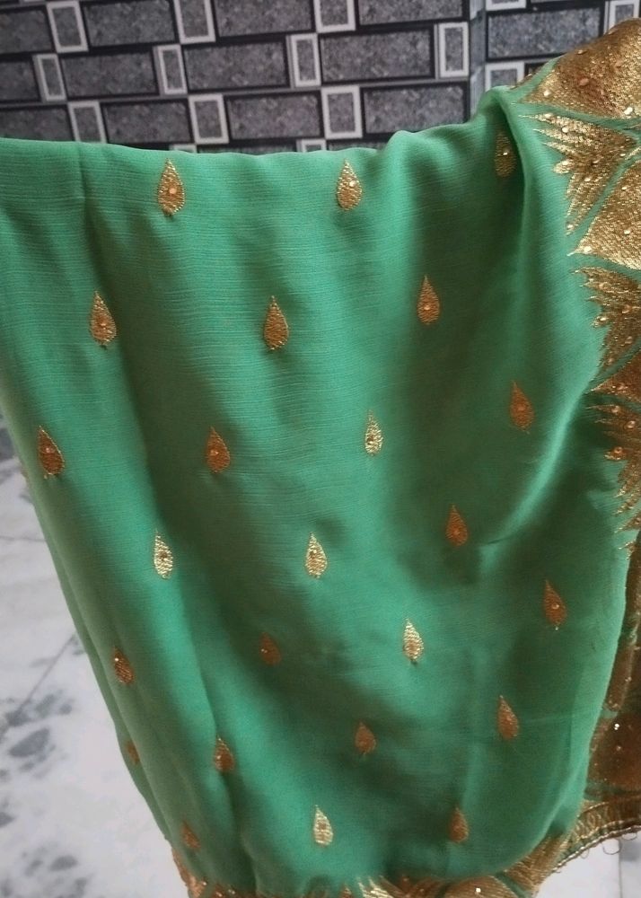 Green Colour Saree