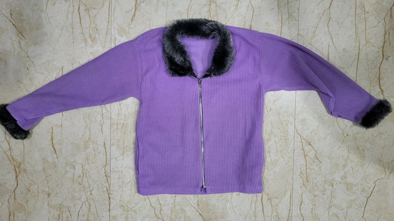 Woolen Sweater Jacket.