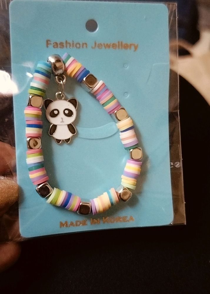 Kid's Bracelet With Panda Charm.