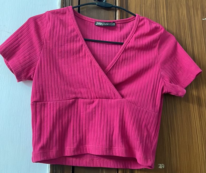 Hot Pink Crop Top