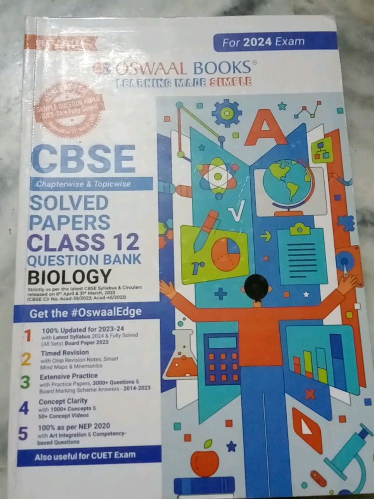 Oswal Solved Papers Class 12th Question Bank Bio