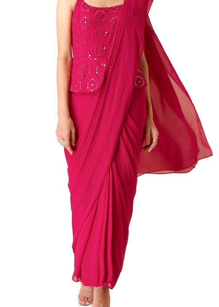 Indya Women’s Sari Tunic(Ready To Wear)