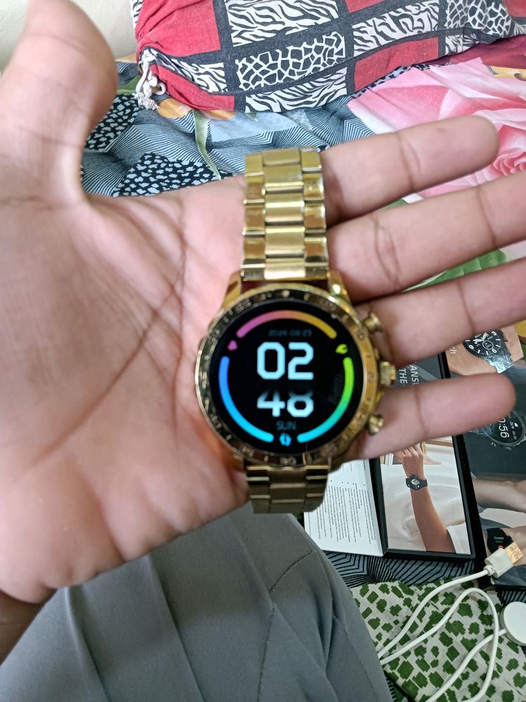 Fossil Gen 7 Smart Watch Golden Always On Display