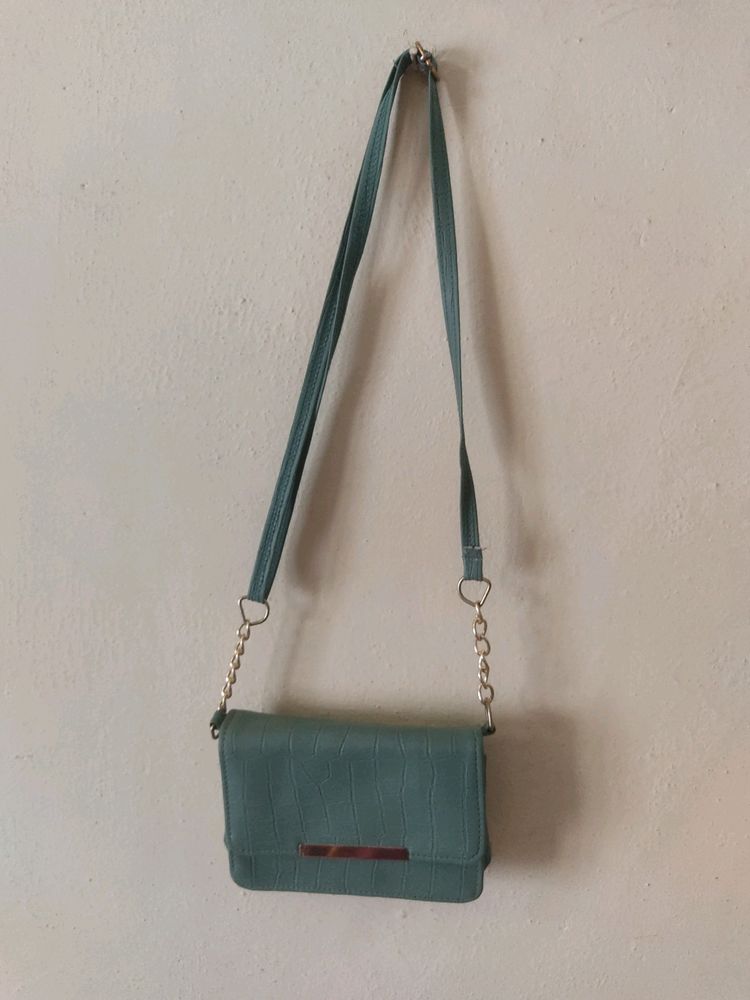 Green Sling Bag