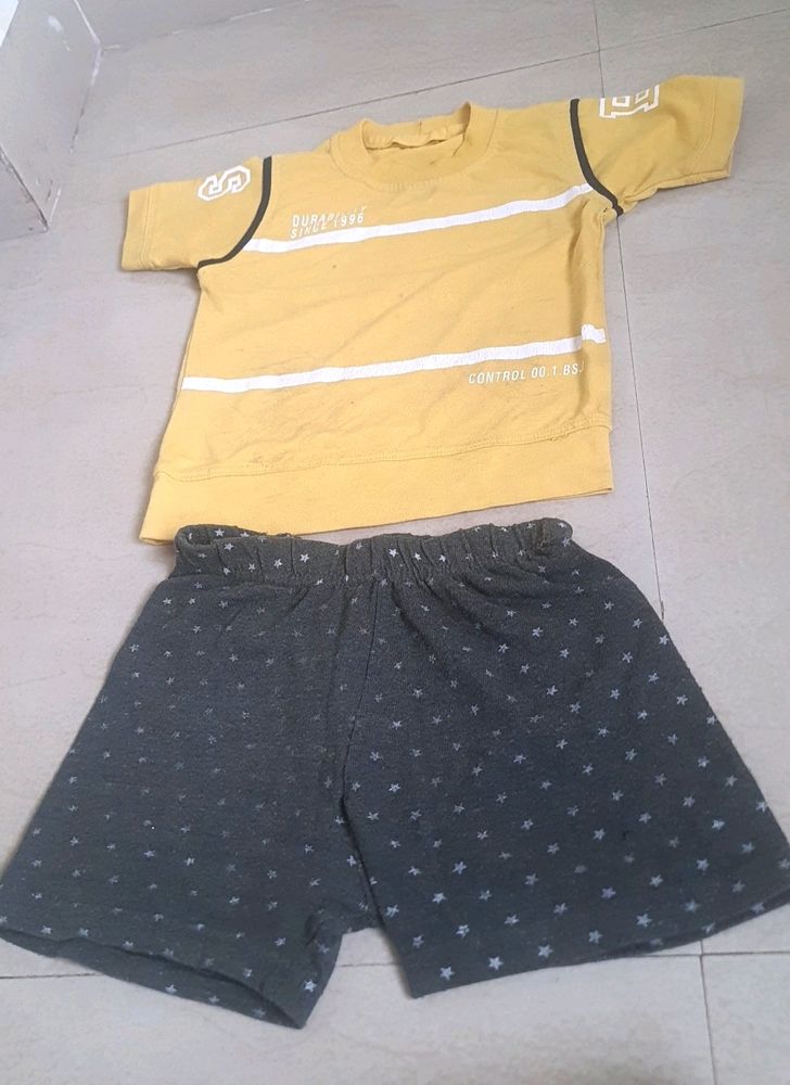 T Shirt With Shorts For Kids