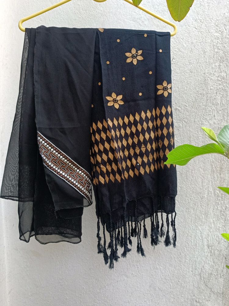 2 Combo Hijab Stall In Black