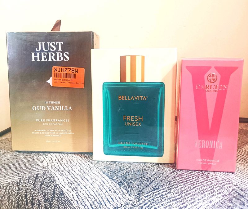 Carlton London, Bellavita & Just Herbs Perfume Set