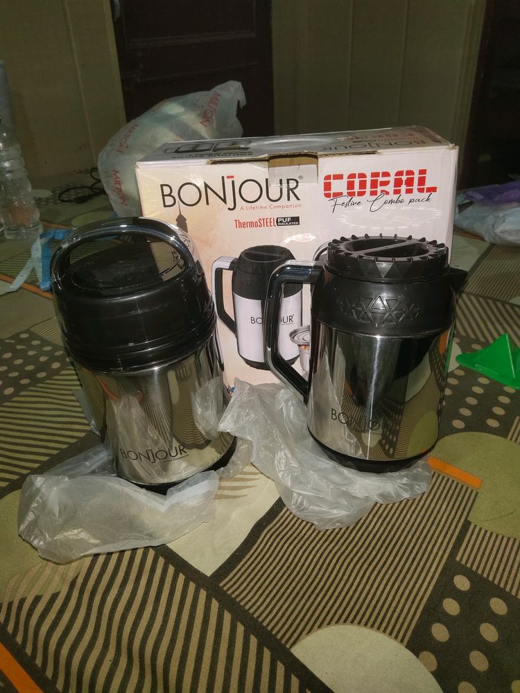 Set Of Tiffin And Kettle Non Electric