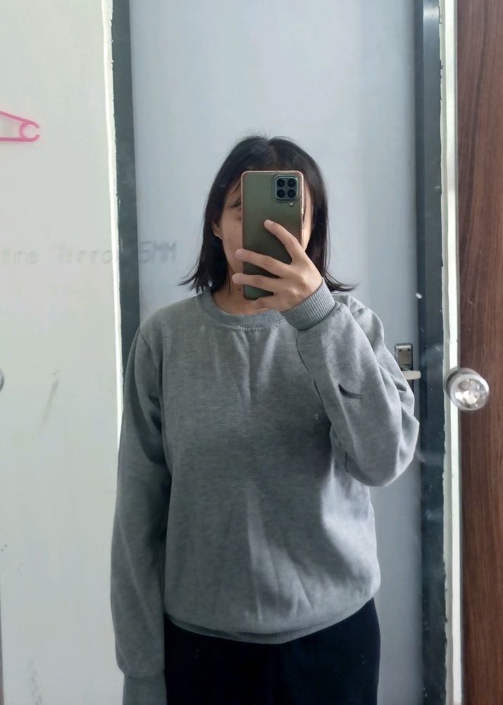 Warm Grey Sweatshirt  , Size :S