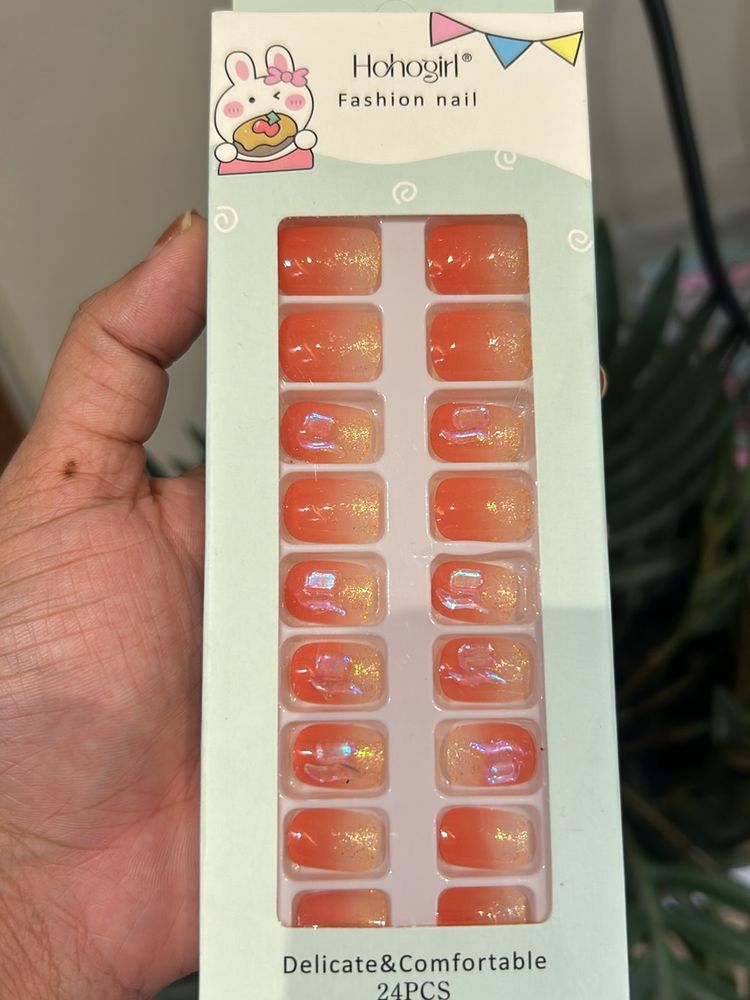 Press On Nails With Double Sided Sticker