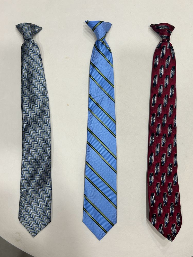 COMBO OF 3 CLIP ON TIE FOR BOYS AND MEN