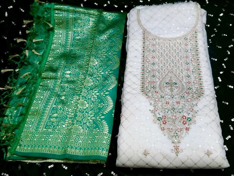 Chanderi Silk Banarasi Dupatta