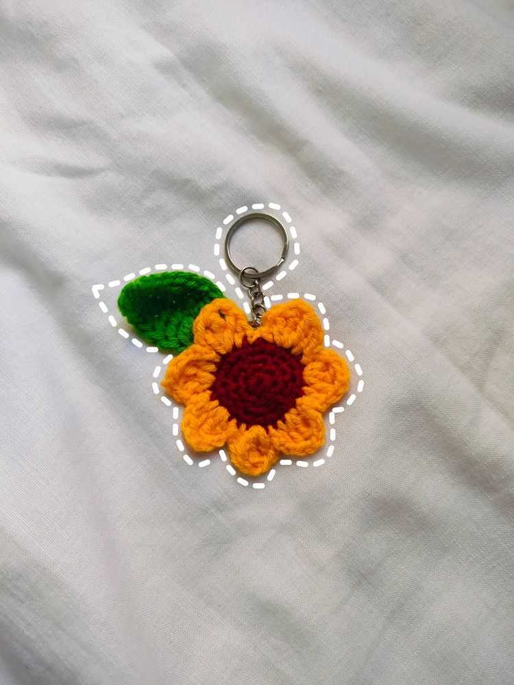 Sunflower Keychain