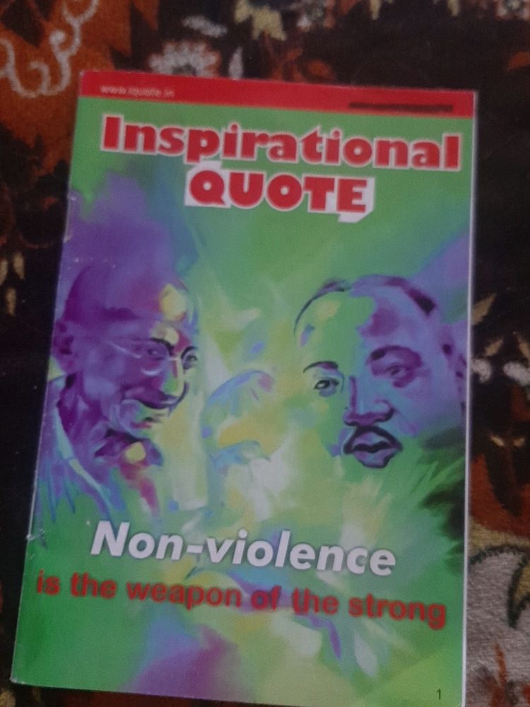 Inspirational quotes book Non - violence