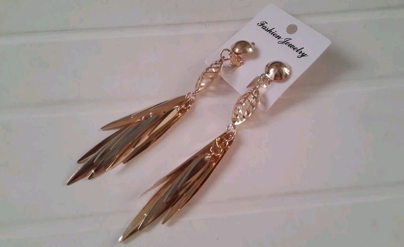 Long Golden Earrings