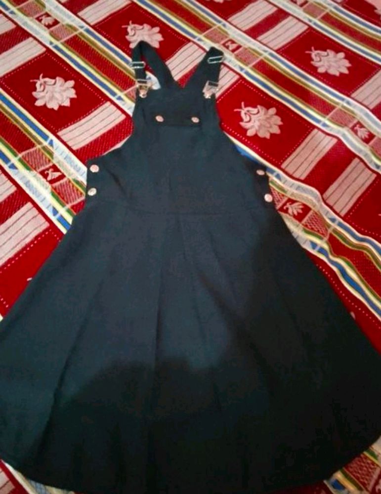 Cute Black dangree dress Korean Style