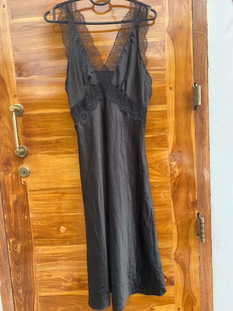 Satin Slip On Dress