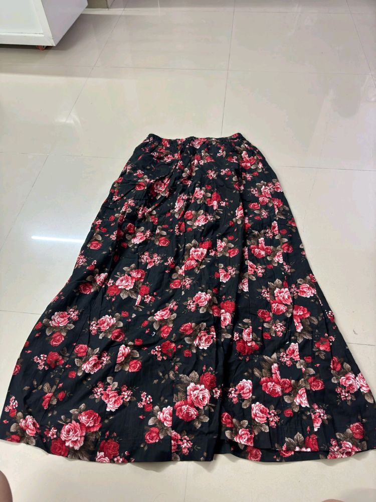 Floral Print Skirt