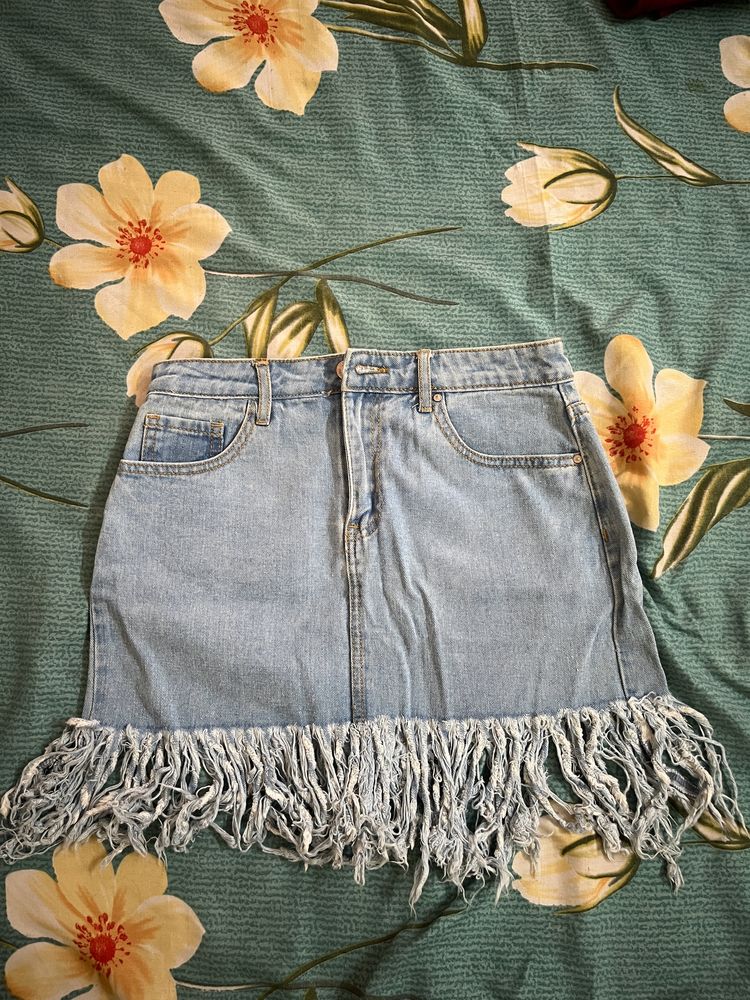 Mini Denim Skirt