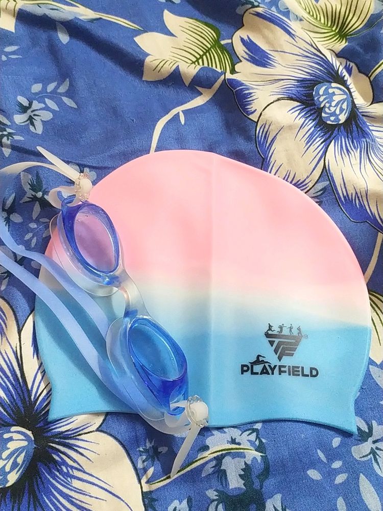 Swimming Googles And Cap