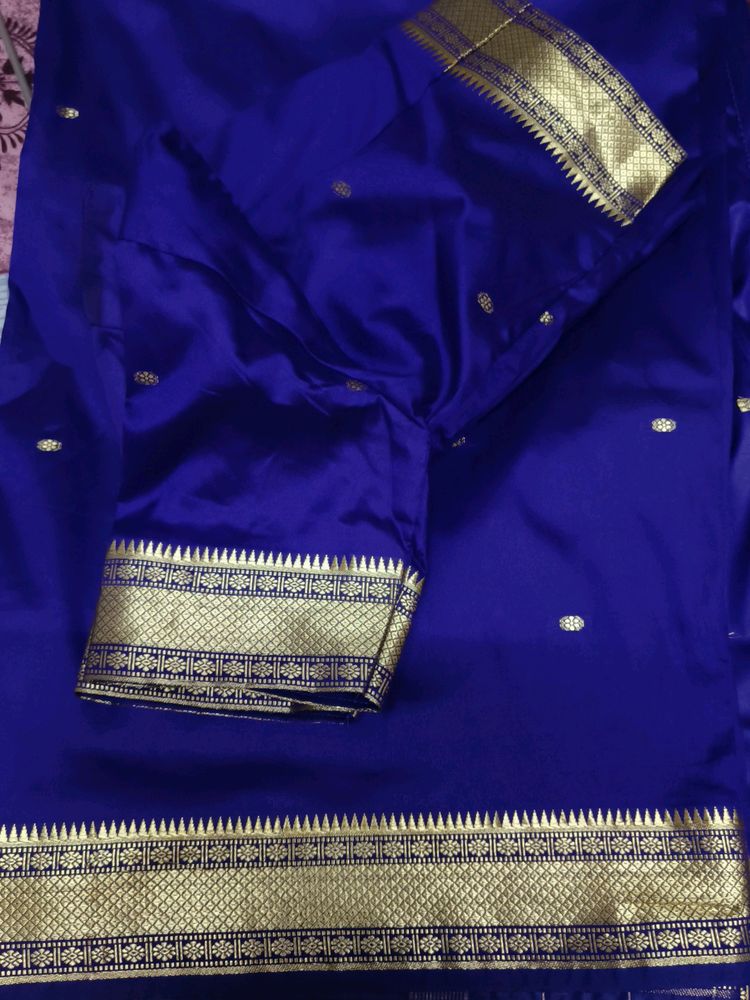 Dark Purple Silk Saree