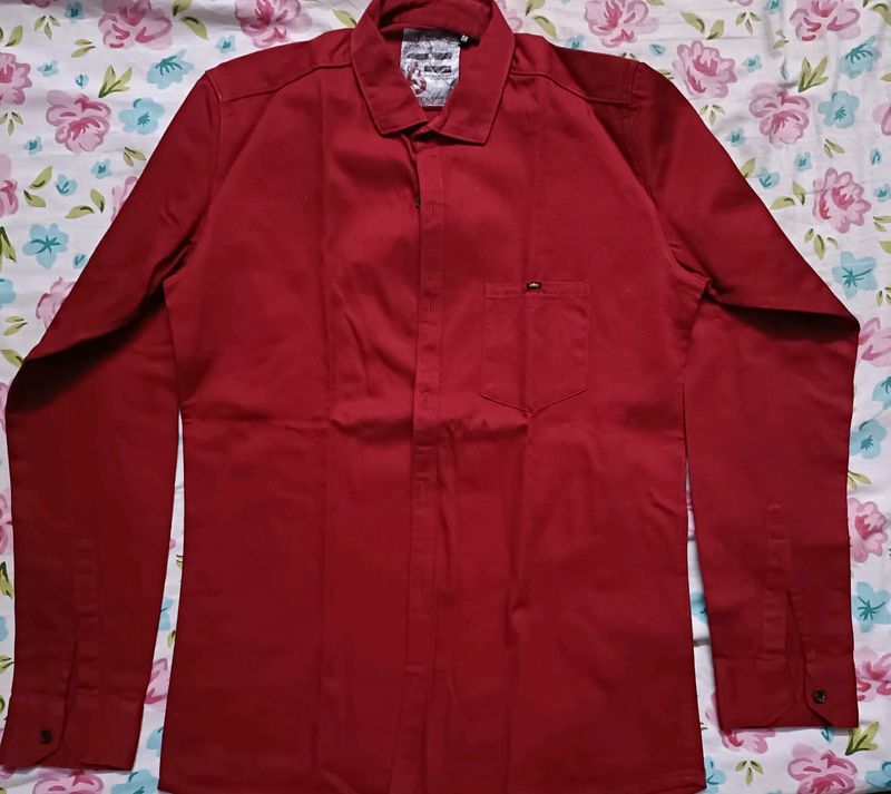 BrandedMaroon Collar Shirt For Boys (14-16 Yrs.)