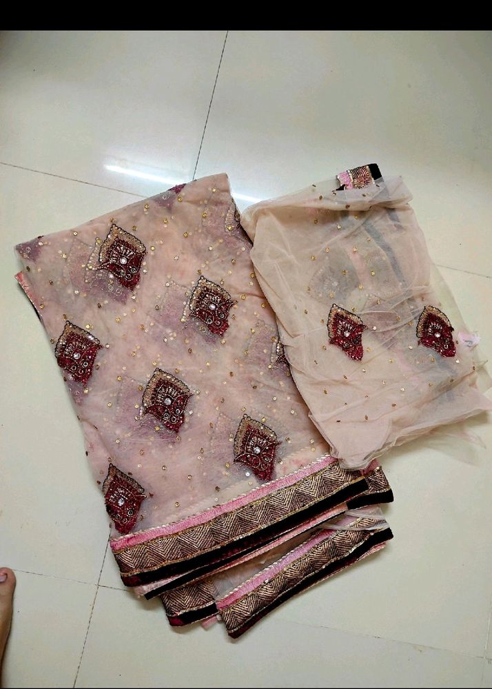 Heavy Net Design Saree