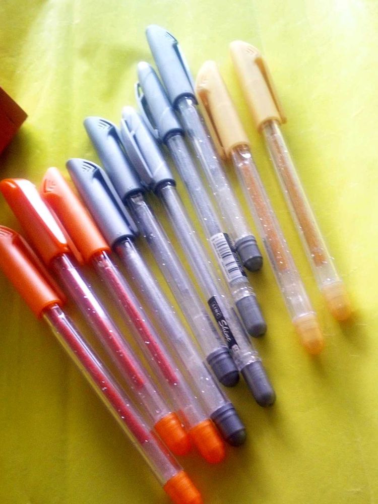 10 Glitter Gel Pen( 7 Colour )