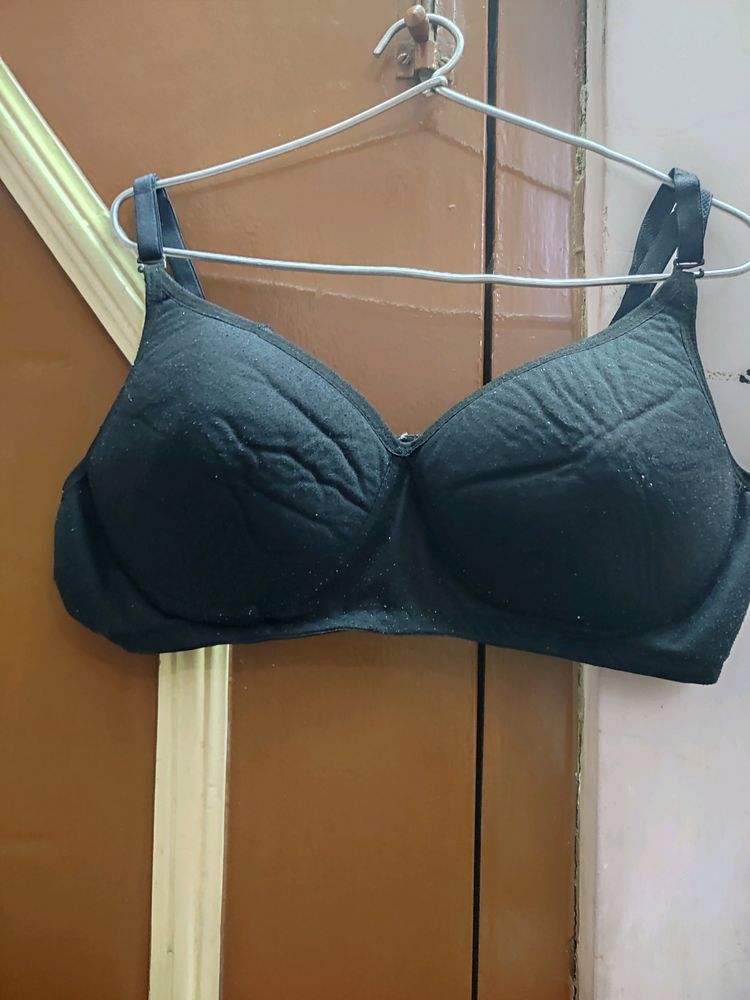 Black Padded Bra