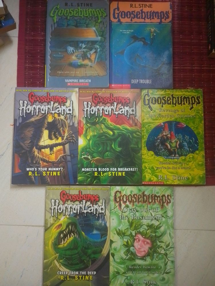 Goosebumps RL Stine 7 Books