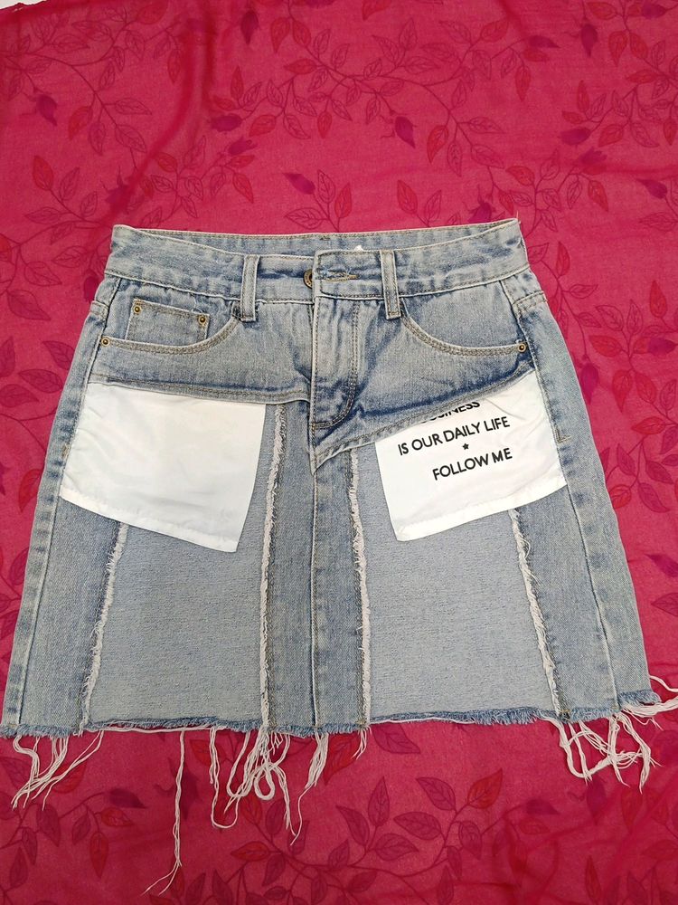 Korean Denim Skirt