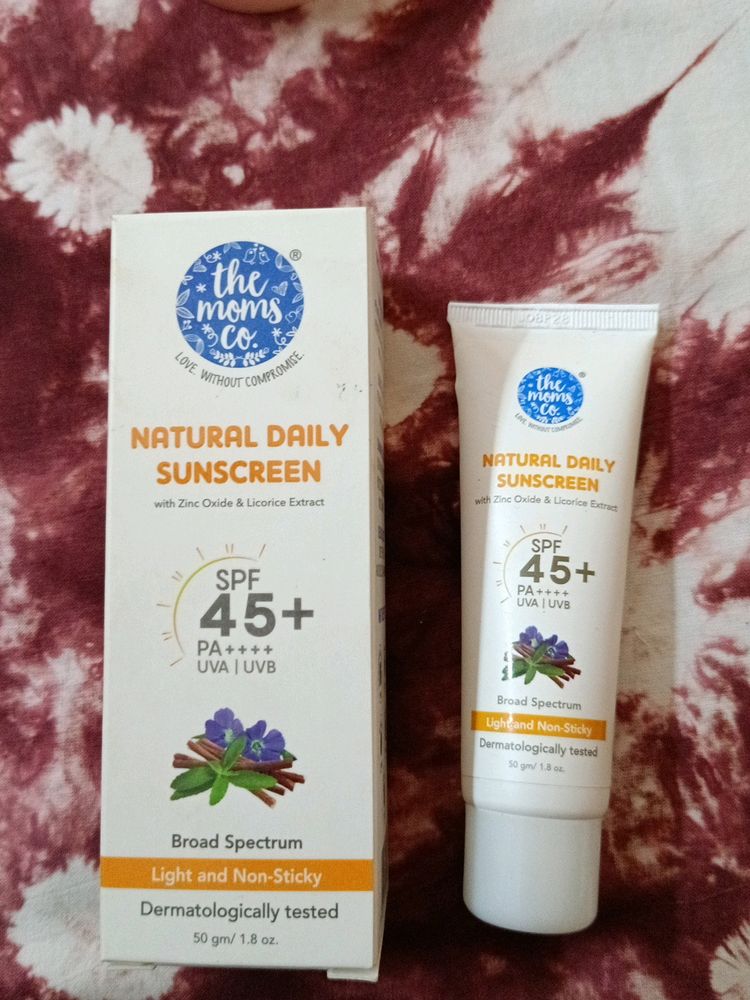 The Moms Co Natural Daily Sunscreen SPF 45+ PA++++