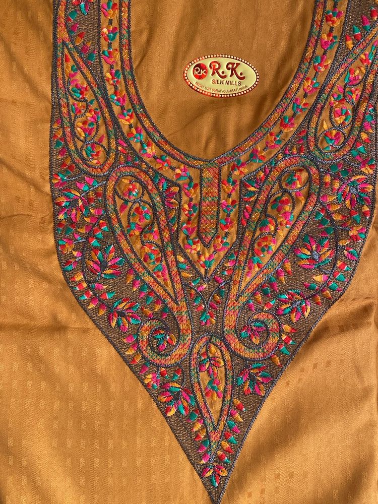 Unstitched Kashmiri Work Suit