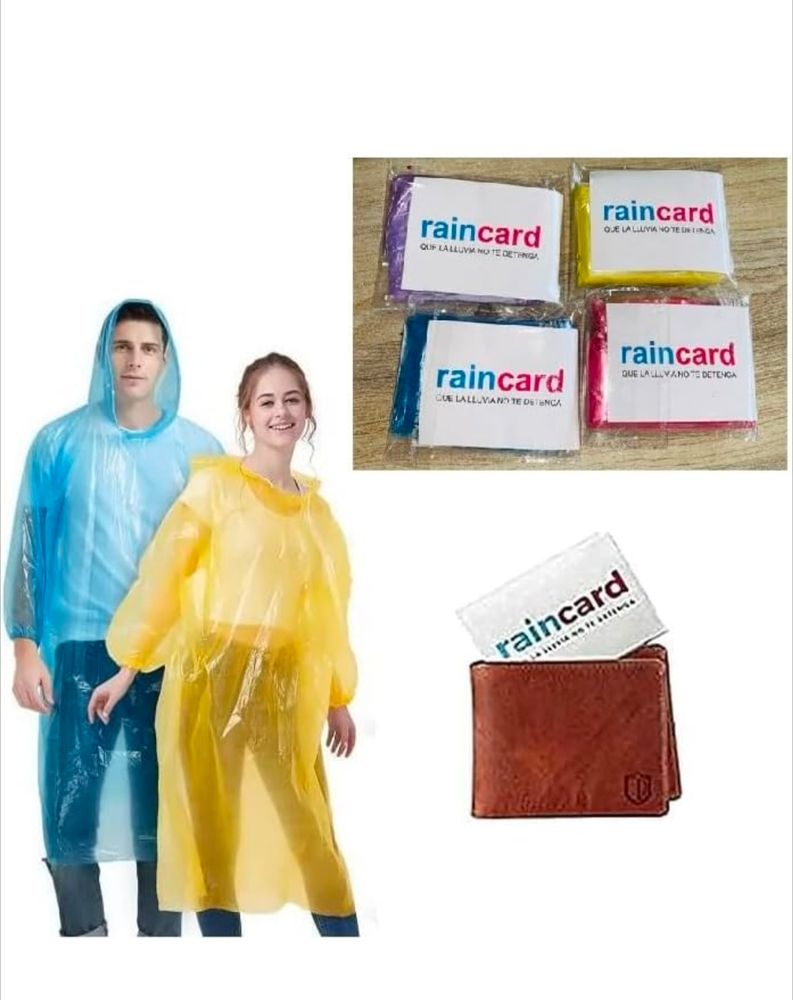 Disposable Raincoat 4 Pack